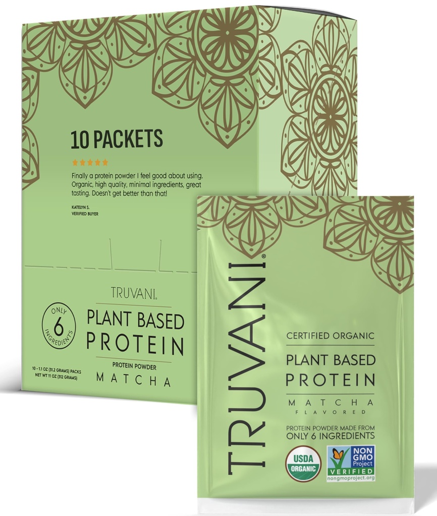 Truvani Vegan Pea Protein Powder 