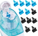 Silicone Saltwater Pods Refills Αξεσουάρ Συμβατό με Navage Nasal Care Σύστημα Ρινικής Άρδευσης - Αποθήκευση Αλάτι Νερό λοβούς για εύκολη λειτουργία (6 Black + 6 Blue), nomal