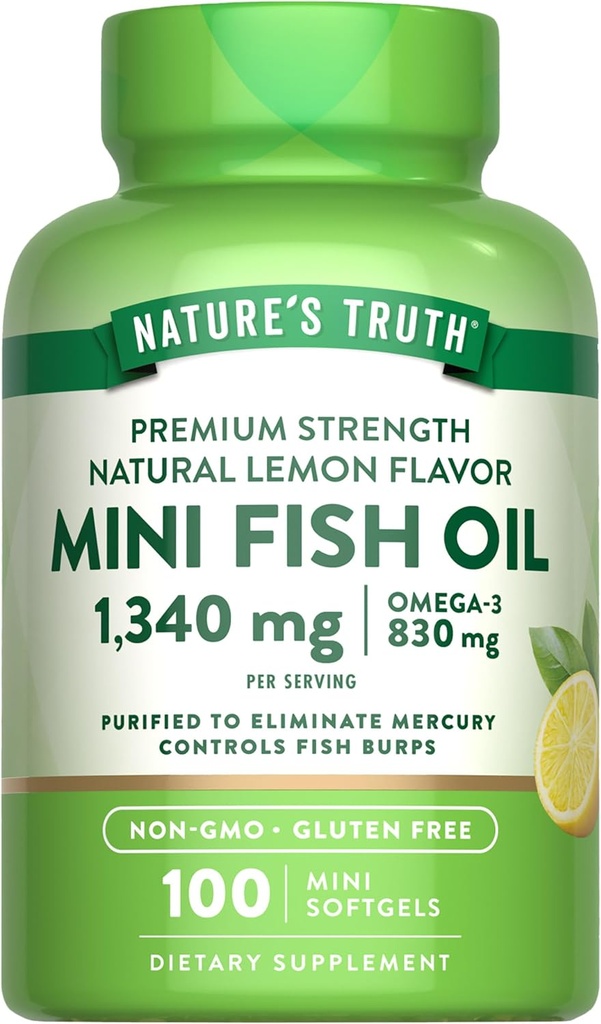 Nature's Truth Mini Fish Oil Omega 3 