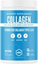 NBI Unflaved, Collagen Peptides σκόνη, Παλαιο- και Κέτο φιλικό, τύπου I και III Υδρολυμένο κολλαγόνο, Amino Acids συμπλήρωμα, Γαλακτοκομικά, Χωρίς σόγια, Χωρίς γλουτένη
