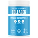 NBI Unflaved, Collagen Peptides σκόνη, Παλαιο- και Κέτο φιλικό, τύπου I και III Υδρολυμένο κολλαγόνο, Amino Acids συμπλήρωμα, Γαλακτοκομικά, Χωρίς σόγια, Χωρίς γλουτένη