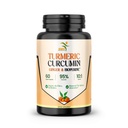 Κουρκουμίνη turmeric με Ginger, BioPerine Black Pepper, 95% Curcuminoids, Natural Joint & Healthly Inflammary Support, Antioxidant Tumeric Supplement, 60 Veggie Caps, Made in USA, by SMS