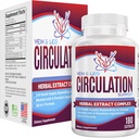 2-Month: Vein & Leg Circulation Supplement (All-in-1) Health Support with 8 Active Ingredients | Blood Circulation Booster Formula | Leg & Vein Supplements | 60-Day Bulk Supply | 180 Capsules