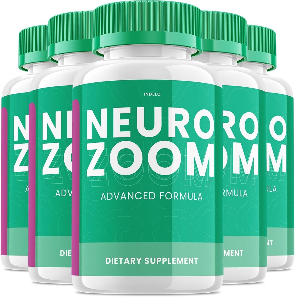 (5 Pack) Neuro Zoom Brain Boost Supplement, Neuro Zoom Advanced Memory Support Formula, Neuro Zoom Pills Nootropic, NeuroZoom Reviews (300 Κάψουλες)