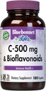 Bluebonnet Nutrition C-500 mg Plus Bioflavonoids Caplets, Vitamin C 500 mg, Citrus Bioflavonoids 250 mg, for Immune Health, Soy Free, Gluten Free, Non-GMO, Kosher, Dairy Free, Vegan, 180 Caplets