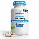 Συμπλήρωμα Vein & Artery - Συμπλήρωμα ροής αίματος με Ασβέστιο - Υποστήριξη κυκλοφορίας αίματος για άνδρες, γυναίκες - Κυκλοφορία και υποστήριξη βόας - 60 ct