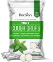 HERBION Naturals Βήχας, Χωρίς ζάχαρη με Stevia, Συμπλήρωμα Διατροφής, Βήχας, για Ενήλικες & Παιδιά άνω των 6 ετών, 125 σταγόνες (πακέτο των 5), Μέντα