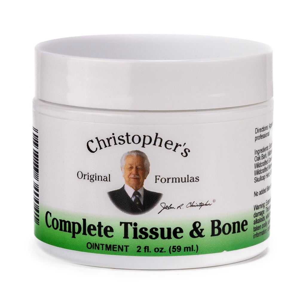 Christopher's Original Formulas Complete Tissue & Obone Ointment, βοτανικό μείγμα για δέρμα & συνδετικό ιστό, 2 oz Jar