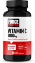 FORCE FACTOR Vitamin C 1000mg συμπλήρωμα ανοσοποίησης, συμπλήρωμα βιταμίνης C Ανοσία Βιταμίνες Plus Αντιοξειδωτική υποστήριξη, Premium ποιότητα, Vegan, 60 δισκία βιταμίνης C