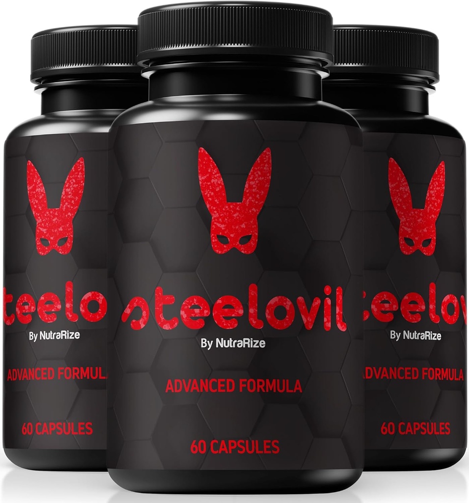 (3 Pack) Χαλύβδινες κάψουλες για τους άνδρες, Επίσημη Χάπια Steelovil για την πλήρη υποστήριξη, Όλα τα φυσικά αρσενικό συμπλήρωμα για την υποστήριξη της ενέργειας και τη συνολική υγεία, χάλυβα Ovil Pastillas Κριτικές (180 κάψουλες)