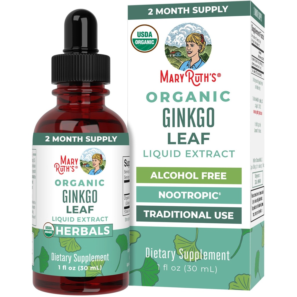 MaryRuth Organics Ginkgo Leaf Liquid Drops 