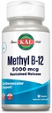 KAL Βιταμίνη B12 Μεθυλοκοβαλαμίνη 5000mcg, Υγιεινή ενέργεια, Μεταβολισμός, Νεύρο & Κόκκινο αίμα Υποστήριξη κυττάρων, * Γρήγορη διαλύονται ενεργοποιήσεις, Βέλτιστη απορρόφηση, Φυσική γεύση βατόμουρο, 90 εξυπηρετούν, 90 micro Tabs