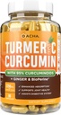 DACHA Tumeric Curcumin Supplement - 2250mg Joint Support Supplements Turmeric with Black Pepper Ginger 95% Curcuminoids Capsules