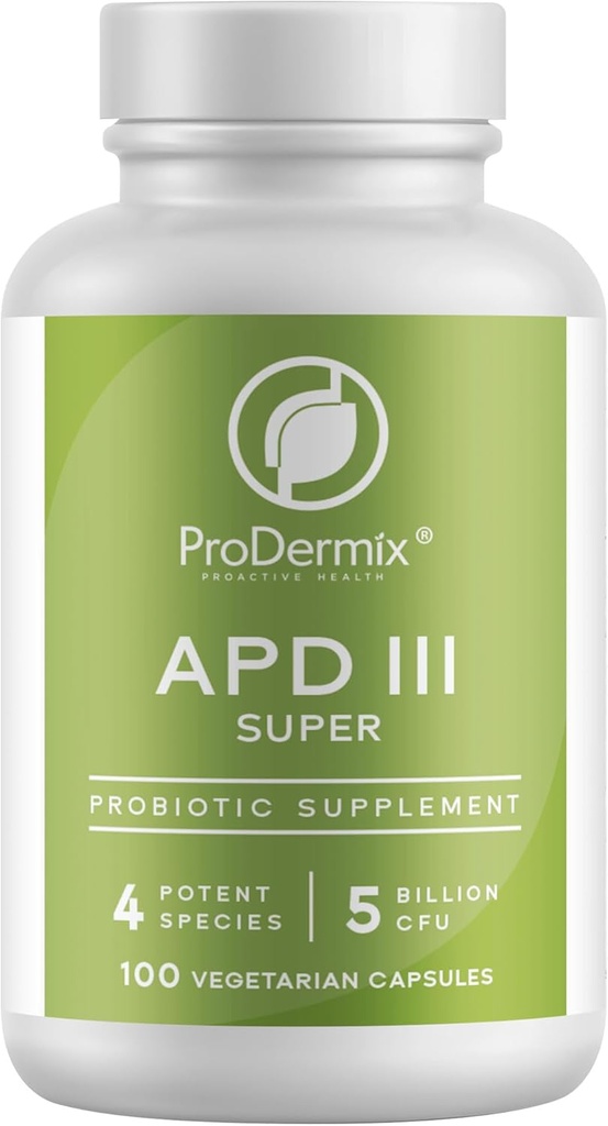 Kosher APD III Probiotic συμπλήρωμα, υποστηρίζει περιστασιακή δυσκοιλιότητα, Διάρροια, αέριο & Bloating, 5 δισεκατομμύρια CFUs συντήρηση 100 κάψουλες χορτοφάγων