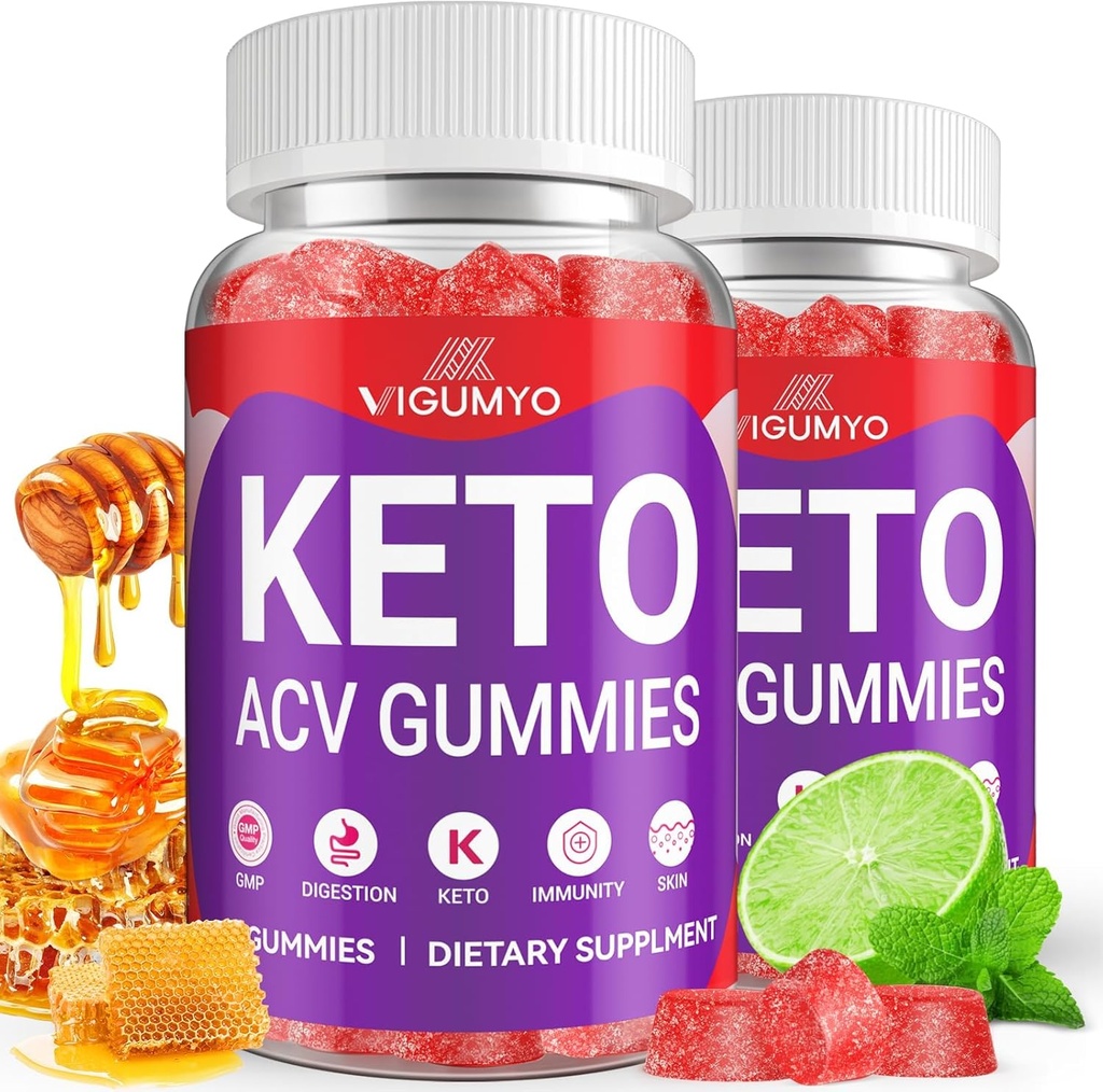 Keto ACV Gummies 1500MG Keto Μηλίτης Ξίδι μήλου Formulated with Ρόδι χυμού τεύτλων σκόνη B12 Vegan Non GMO 120 Gummies