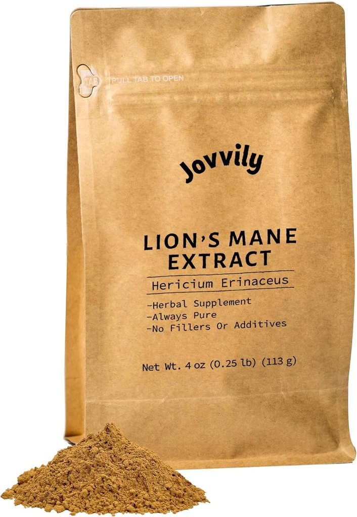 Mane Lion - 4 oz - εκχύλισμα Erinaceus Hericium - συμπλήρωμα βοτάνων - πάντα καθαρό