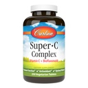 Carlson - Super- C Complex, Βιταμίνη C + Bioflavonoids, Ανοσολογική λειτουργία & Βέλτιστη ευεξία, Αντιοξειδωτικό, 250 χορτοφαγικά δισκία