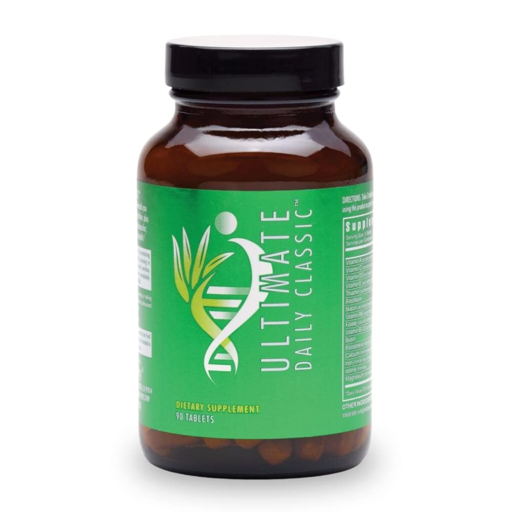 Youngevity Ultimate Daily ClassicTM Tablets - Ολοκληρωμένες Βιταμίνες, Ορυκτά, Αμινοξέα, & Βοτανικά - Πολυβιταμίνη για γυναίκες και άνδρες - 90 Tablets