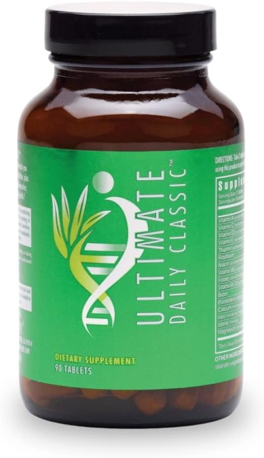 Youngevity Ultimate Daily ClassicTM Tablets - Ολοκληρωμένες Βιταμίνες, Ορυκτά, Αμινοξέα, & Βοτανικά - Πολυβιταμίνη για γυναίκες και άνδρες - 90 Tablets