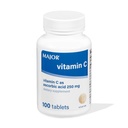 MAJOR Vitamin C 250 Mg - Συμπλήρωμα διατροφής - 100 δισκία (1 Συσκευασία)
