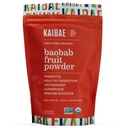KAIBAE Premium Organic Baobab Powder I Prebiotic Gut Health, Διαλείπουσα Νηστεία, Ανοσία, Ενυδάτωση 
