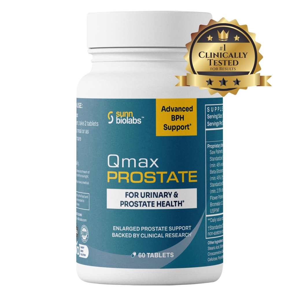 Qmax Prostate με Premium Saw Palmetto - Γιατρός Formulated συμπλήρωμα για BPH, διευρυμένη Prostate, και υποστήριξη ροής ούρων - Prostate Υγεία για τους άνδρες