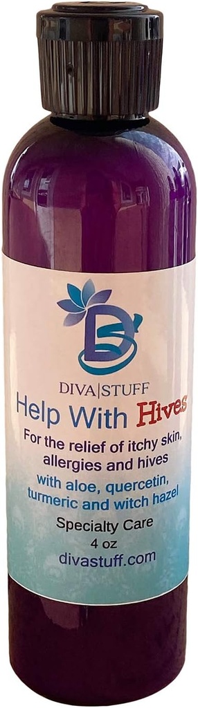 Diva Stuff Help with Hives, for The Relief and Prevention of Rashes, Hives, Ichy Skin, Red Ichy Bumps and More. Όλα τα φυσικά συστατικά, 4 oz