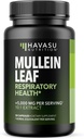 Mullein Leaf Capsules for Respiratory Health - 5000mg Extract 10:1 for Lung Support and Immune Function - 30 Count - Vegan, Non-GMO Capsules - Herbal Supplement for Daily Wellness - 1 Month Supply