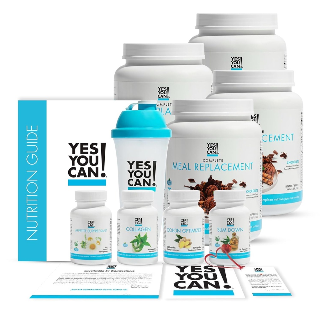 Ναι Μπορείς! Transform Kit Complete Meal Replacement - Περιέχει ανακίνηση σκόνης και φυσικά συμπληρώματα αντικατάστασης γεύματος, αντικατάσταση διατροφικών υγιεινών γευμάτων (Chocolate - 60 Servings)
