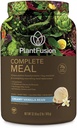 PlantFusion Complete Meal Replacement Shake - Σκόνη πρωτεΐνης φυτού με Superfoods, Πράσινα & Προβιοτικά - Vegan, Χωρίς γλουτένη, Χωρίς σόγια, Χωρίς ζάχαρη, Χωρίς GMO - Βανίλια 2 lb