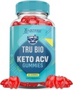 Justified Laboratories Tru Bio Keto ACV Gummies Advanced Formula 1000MG TruiBIo Keto Gummies Apple Cider Vinegar Formated with Roomegranate Beet Buice Powder B12 Vegan Non GMO 60 Gummys