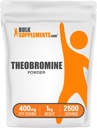 BulkSupplies.com Theobromine Powder - Theobromine Supplement, Nootropic Supplement - Ενεργειακή Υποστήριξη, Χωρίς Γλουτένη, 2500 Μερίδες, 1kg (2,2 lbs) (Συσκευασία 1)