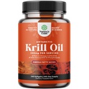 Antarctic Krill Oil Softgels - Omega 3 Krill Oil Supplement with EPA DHA & Astaxanthin for Brain & Healthy Heart Health - No Gluten GMOs or Fishy Aftertaste - 240 Count