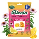 Ρίκολα Μέλι Λεμόνι με Echinacea Cough Drops, 45 Count, Delicious Lroat Relief & Care, Στοματική Αναισθησία, Φυσικά Γεύση