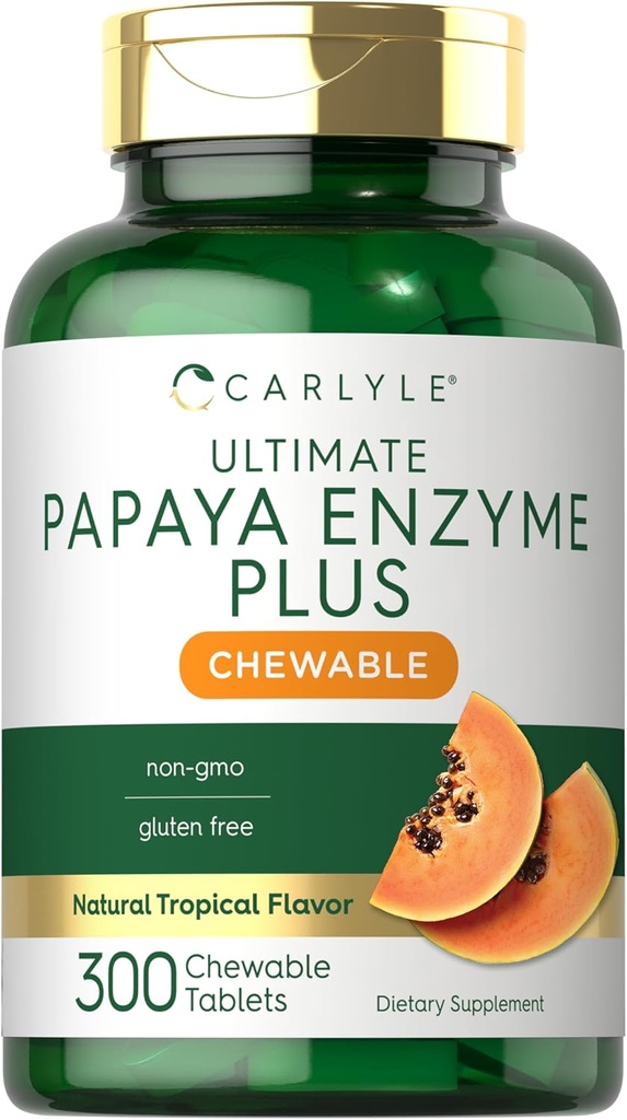 Carlyle Papaya Ένζυμο Μασώμενα δισκία 