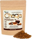 Sayan Siberian Pure Raw Coarse Chaga Powder 8 Oz / 226g – Premium Wild Forest Harved Super Antioxidant Tea – Υποστηρίζει το ανοσοποιητικό σύστημα και Digestive Health – Focus, Energy, Clarity, Wellness - Μη ΓΤΟ