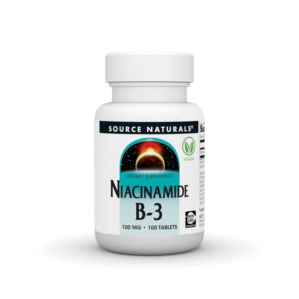 Source Naturals Νιακιναμίδη B-3, 100 mg Συμπλήρωμα Διατροφής - 100 δισκία
