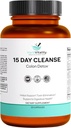 15-Day Cleanse Colon – Detox & Gut Health Support with Probiotics, Aloe Vera, Licorice Root & Psyllium Husk – Υποστηρίζει Digestive, Immune, and Kidney Health for Men & Women