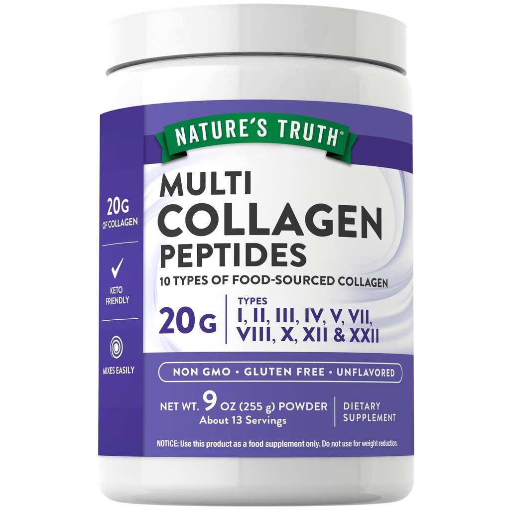 Nature's Truth Multi Collagen Peptide Powder 