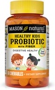 MASON NATURAL Υγιή παιδιά προβιοτικό με Ίνες - Υγιεινή πυγμή λειτουργία, βελτιωμένη υγεία ούρων, 60 μασώμενα