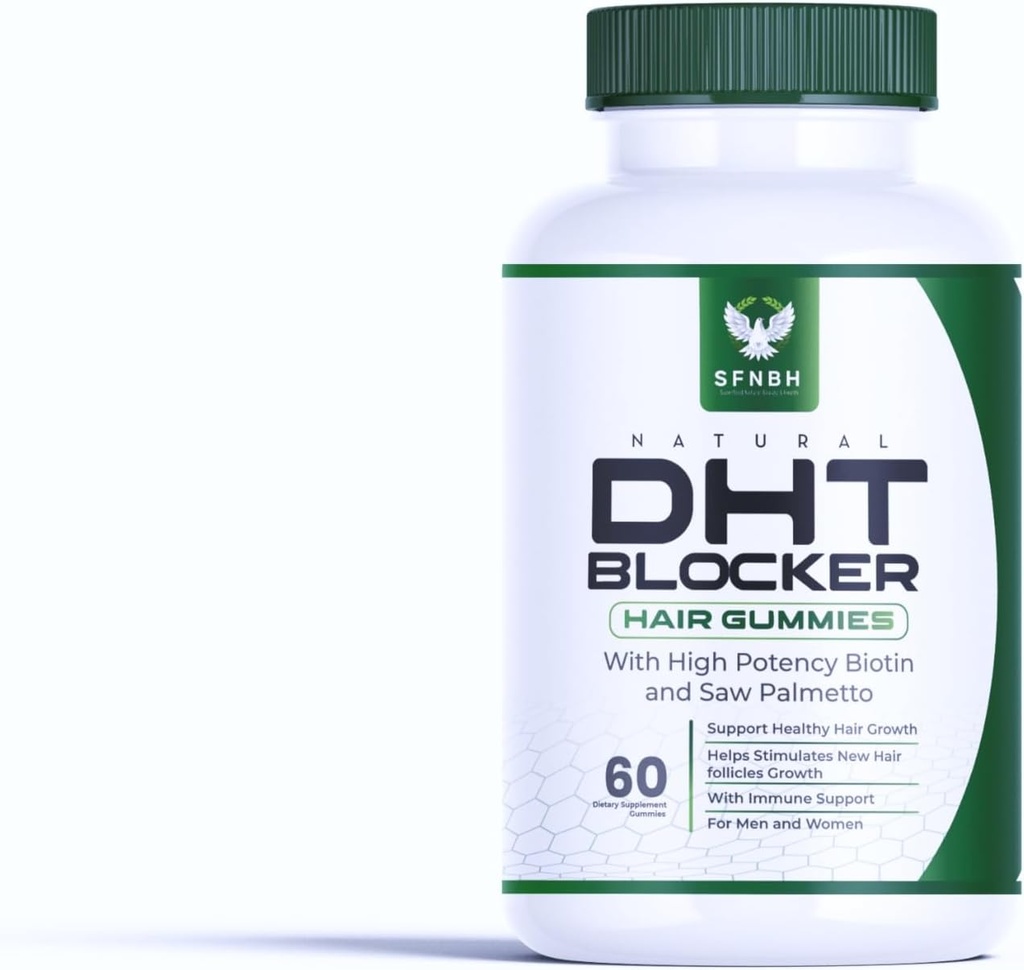 Φυσικό DHT μπλόκα μαλλιά ανάπτυξη Gummies