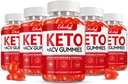 Keto ACV Gummies, Γλουτένη & Χωρίς ζάχαρη Συμπλήρωμα μηλίτη μήλου για άνδρες & γυναίκες - 300 Gummies (1500 mg-5 Pack)