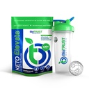 BioTrust Keto Αυξήστε την καθαρή σκόνη πετρελαίου C8 MCT (μη αρωματισμένη) BlenderBottle Bundle
