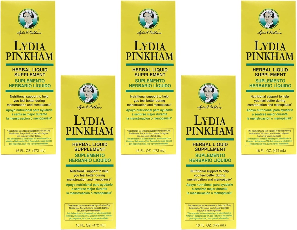 Lydia Pinkham βοτανικό υγρό συμπλήρωμα 16 oz (πακέτο των 5)