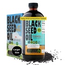 Premium Black Seed Oil Liquid 16 oz - Ζάχαρη Δωρεάν 3 Μήνες Προμήθεια Αντιοξειδωτικό Τουρκικό Μαύρο Cumin Seed Oil - 3X Thymoquinone First Cold Press Vegan, Hahal, Sweet Sunnah