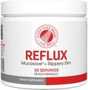 Reflux Digestive Supplement - Ροδάκινο Mango Flavor - Κάθε Tub = 30 Scoops = 30 Services - Mucosal Support for Acid Issues - with Mucosave FG and Slippery Elm Bark (1 Tub)