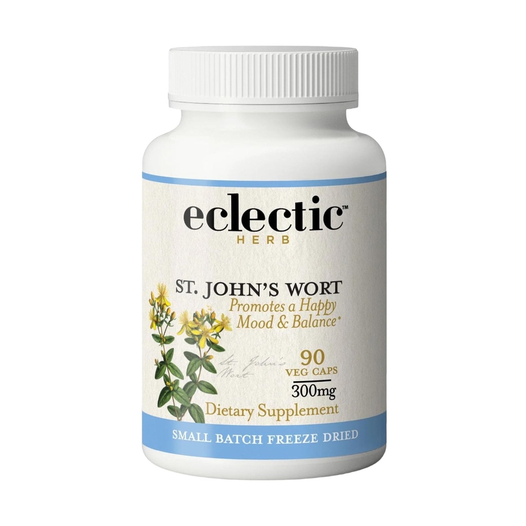 Eclectic Institute Raw Fresh Drink-Dried Non-GMO St. John's Wort 