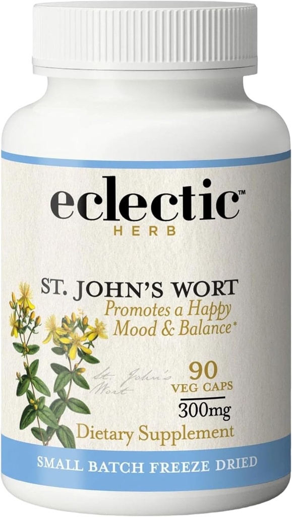 Eclectic Institute Raw Fresh Drink-Dried Non-GMO St. John's Wort 