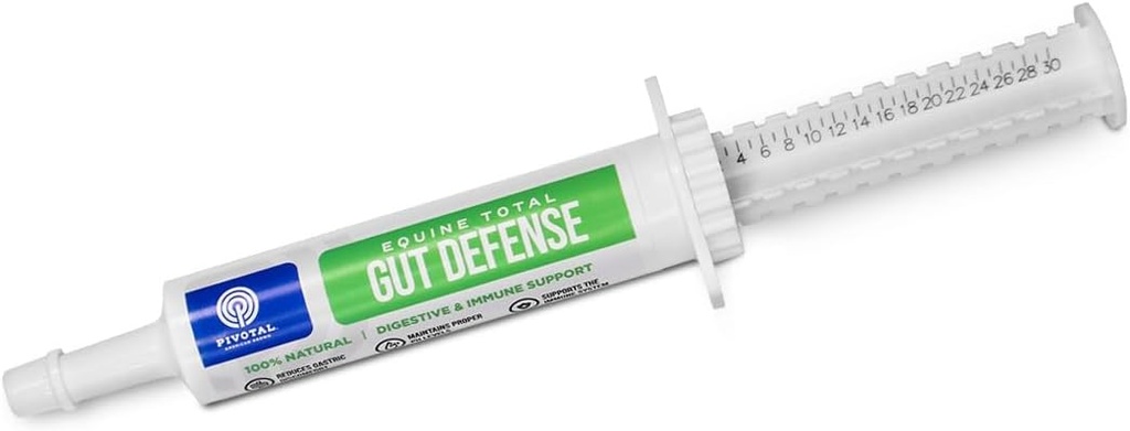 Equine Total Gut Defense– All-Natural Digestive & Immune Support Supplement for Horses – Διατηρεί επίπεδα Ph – Υποστηρίζει Digestion - 100% Natural – Made in USA