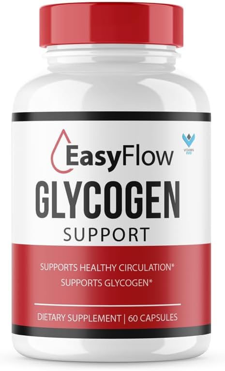 Easy Flow Glycogen υποστήριξη EasyFlow Glyco χάπια, Easy Flow μέγιστη δύναμη Glycogen υγεία και το αίμα συμπλήρωμα υποστήριξης, EasyFlow Advanced Glyco Optimizer επίσημη Formula - 60 κάψουλες